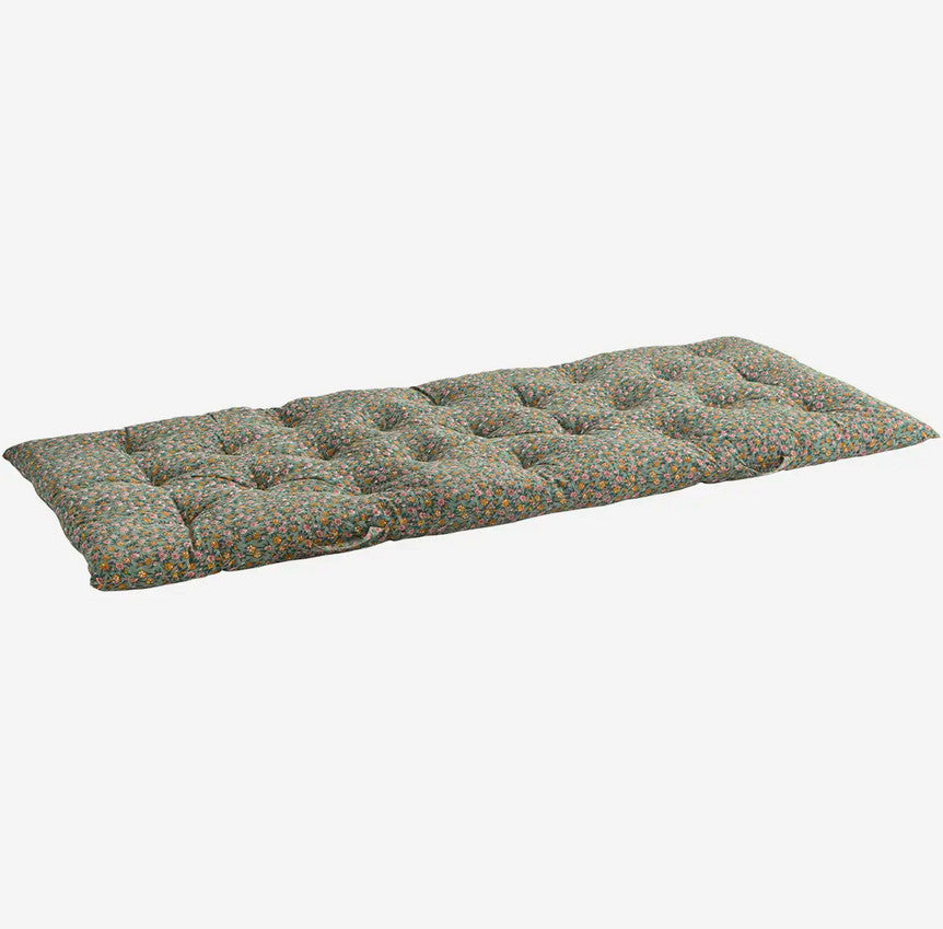 Matelas fleuri dusty green honey rose 70x180cm