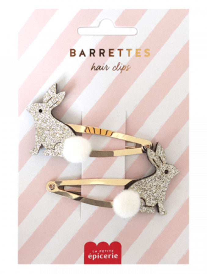 Barrettes cheveux - Lapins