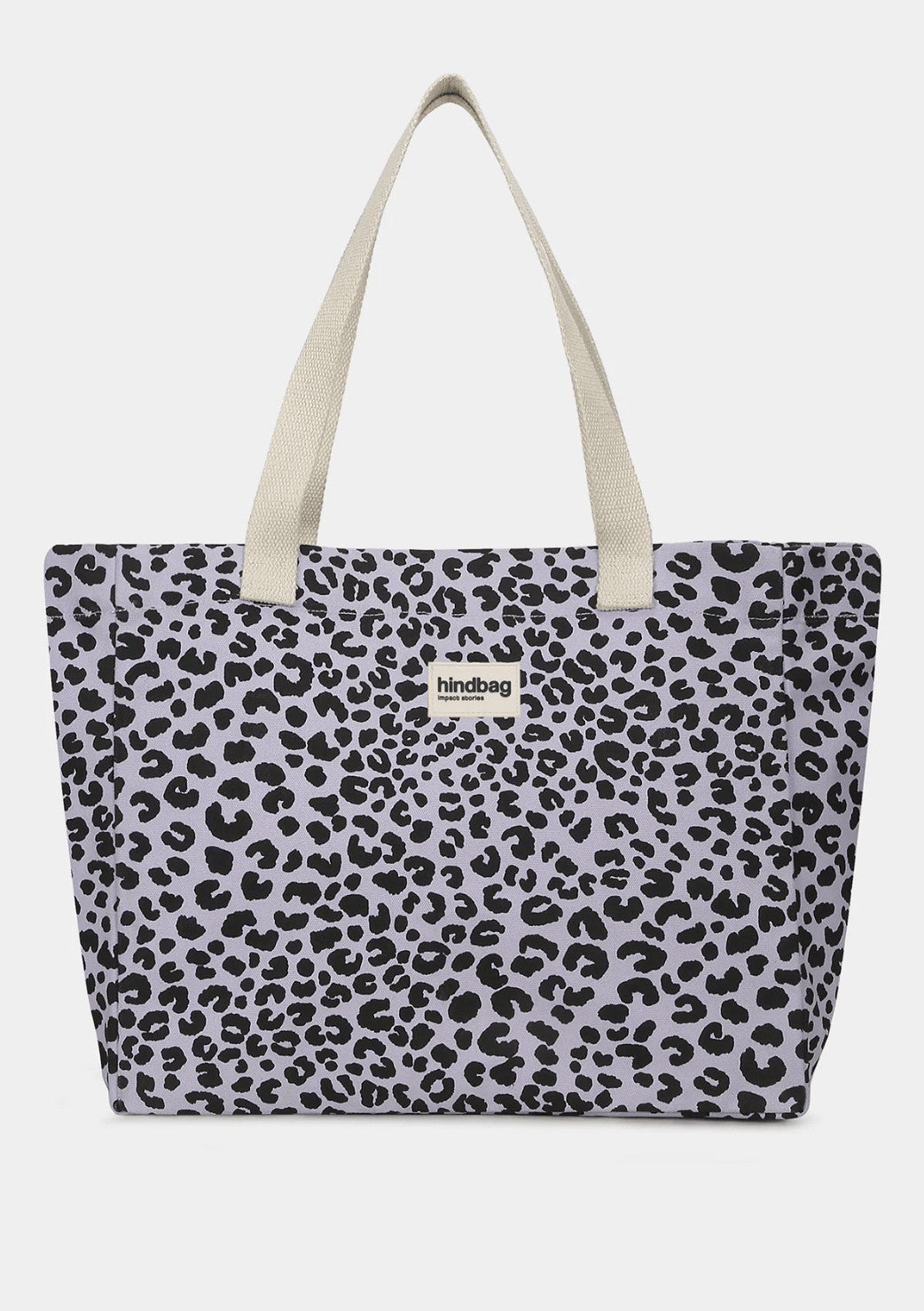 Sac cabas Claude - Léopard lilas