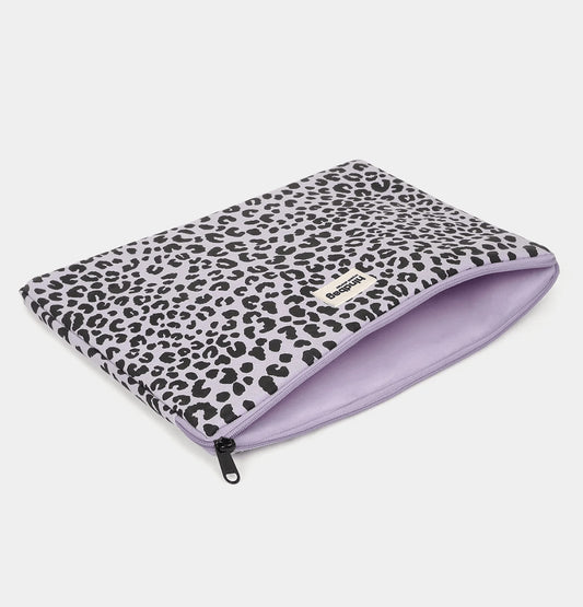 Housse d'ordinateur Ava S - Léopard lilas — Hindbag , Lyon