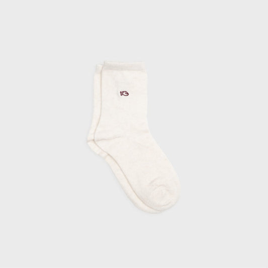 Chaussettes Unies pailletées - Ecru - Taille 37/40