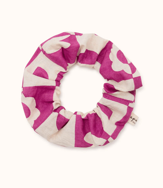 Chouchou Manju - Damier fuchsia