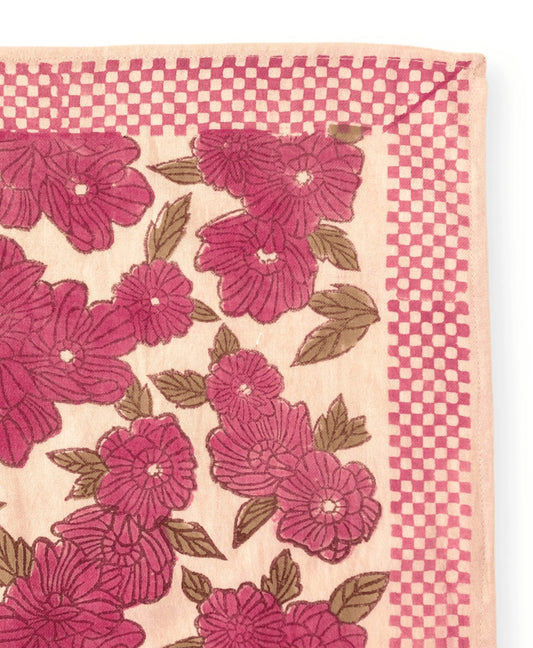 Small foulard Manika Bloom - Macadamia — Apaches collections , Lyon
