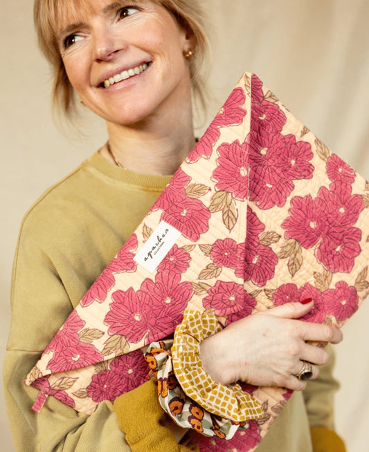 Pochette d'ordinateur Ohas - Bloom macadamia