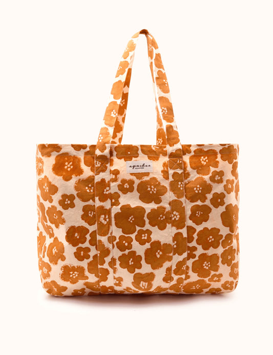 Cabas Sambi - Flora bold orange