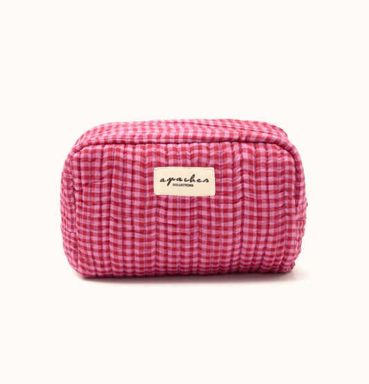Petite trousse Gaya - Khadi fuchsia