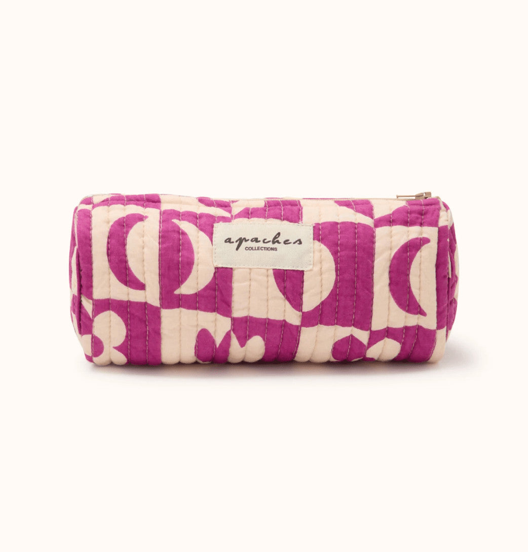Trousse Opal - Damier fuchsia — Apaches collections , Lyon