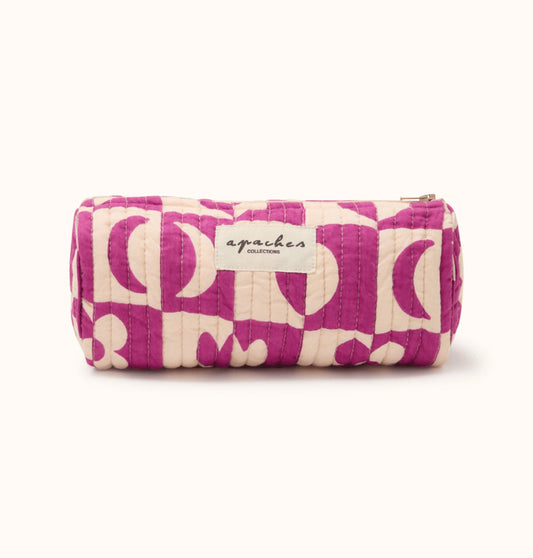 Trousse Opal - Damier fuchsia