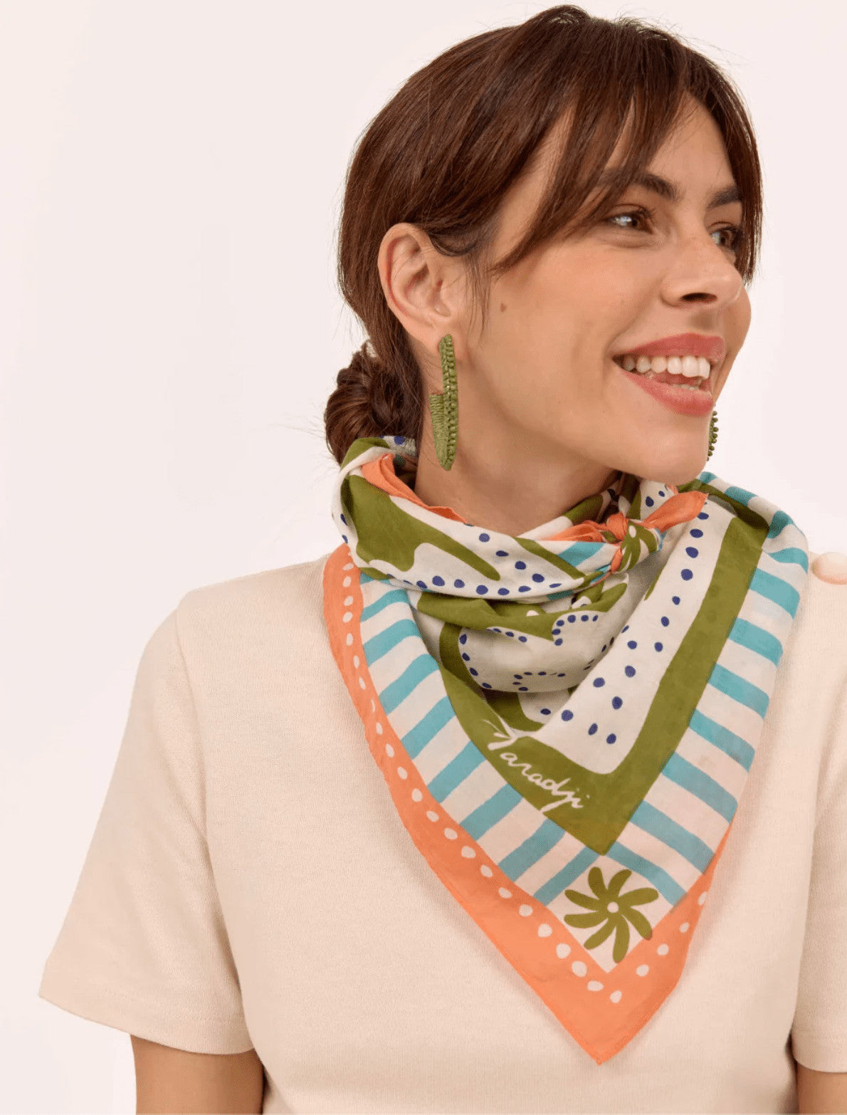 Foulard Liberté - Olive