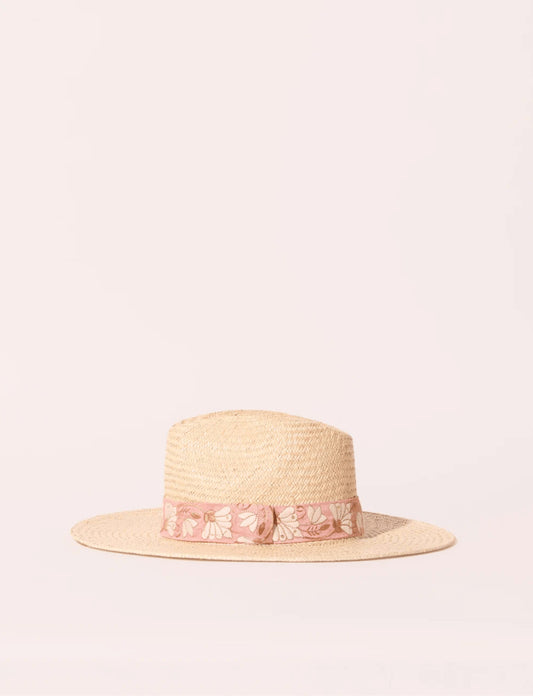 Chapeau Rosalie rose - M
