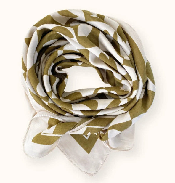 Big foulard Palika - Damier tobacco