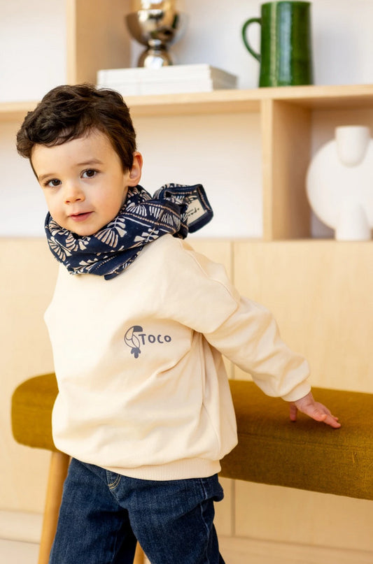 Big foulard Latika Tresse - Graphite — Apaches collections , Lyon