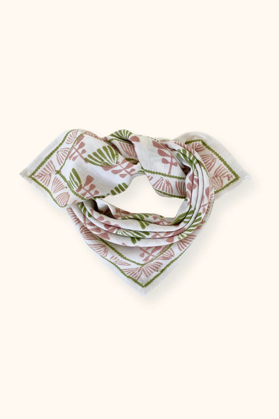 Small foulard Manika Tresse - Celery