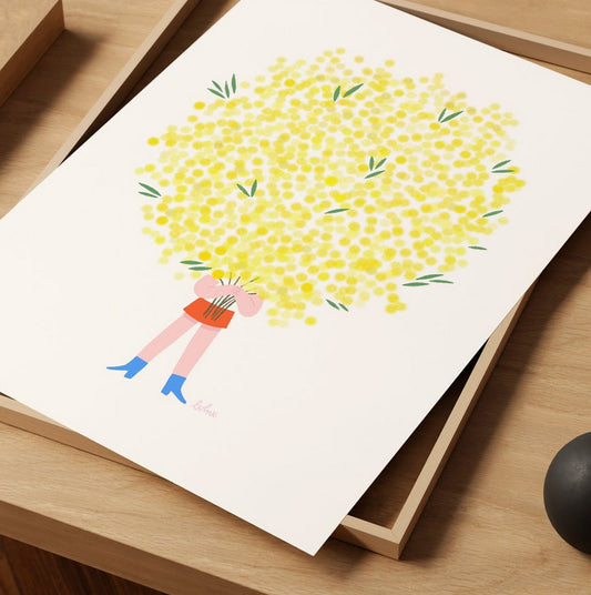 Affiche A4 - Le mimosa
