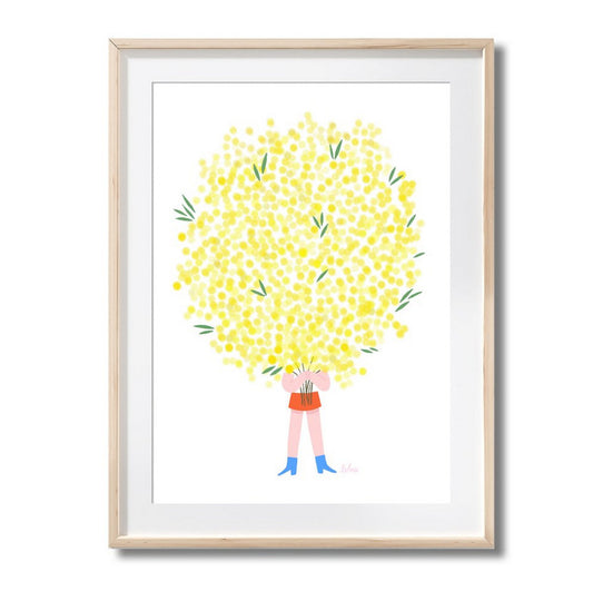 Affiche A4 - Le mimosa