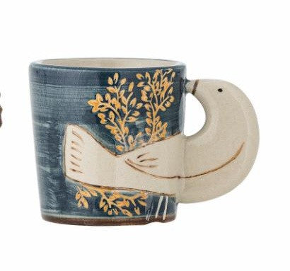 Tasse à expresso hezha oiseau bleu