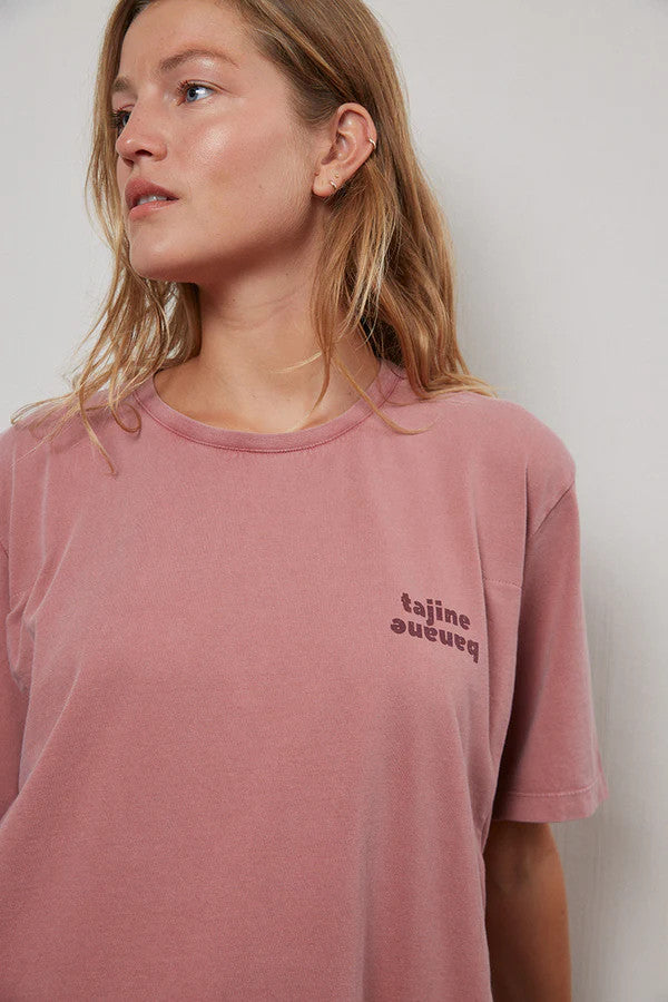 T-shirt d'allaitement Vintage p'allaite dusty pink - Taille L