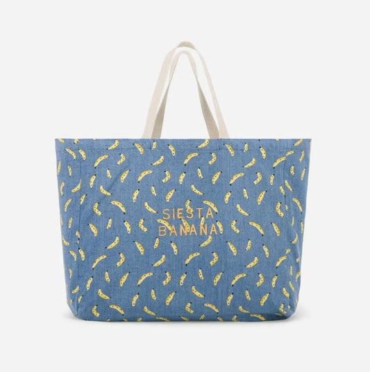 Cabas denim Siesta banana