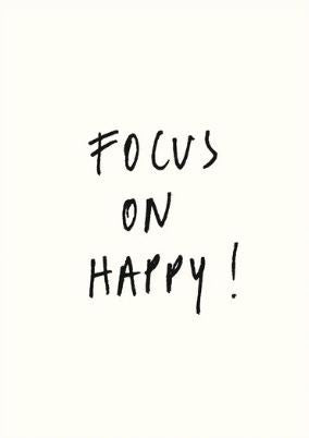 Carte Focus on happy