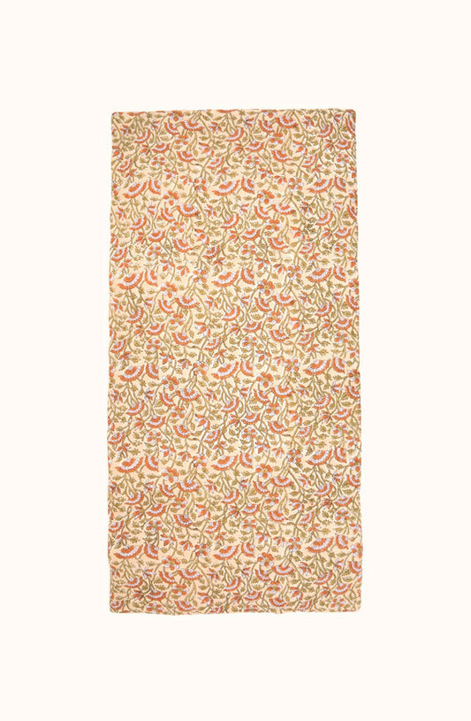 Matelas d'assise Rani - Champêtre orange