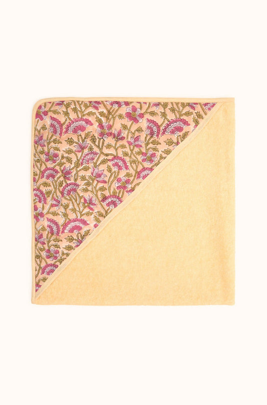 Cape de bain Cafi champêtre aubergine