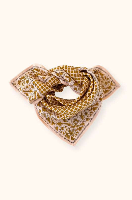 Small foulard Manika Mosaïc - Tobacco