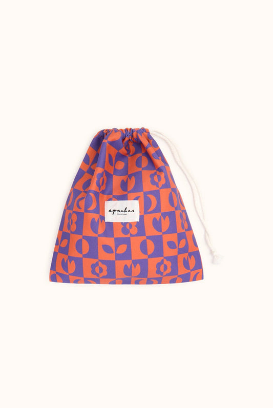 Pochon Melodia - Damier nectarine