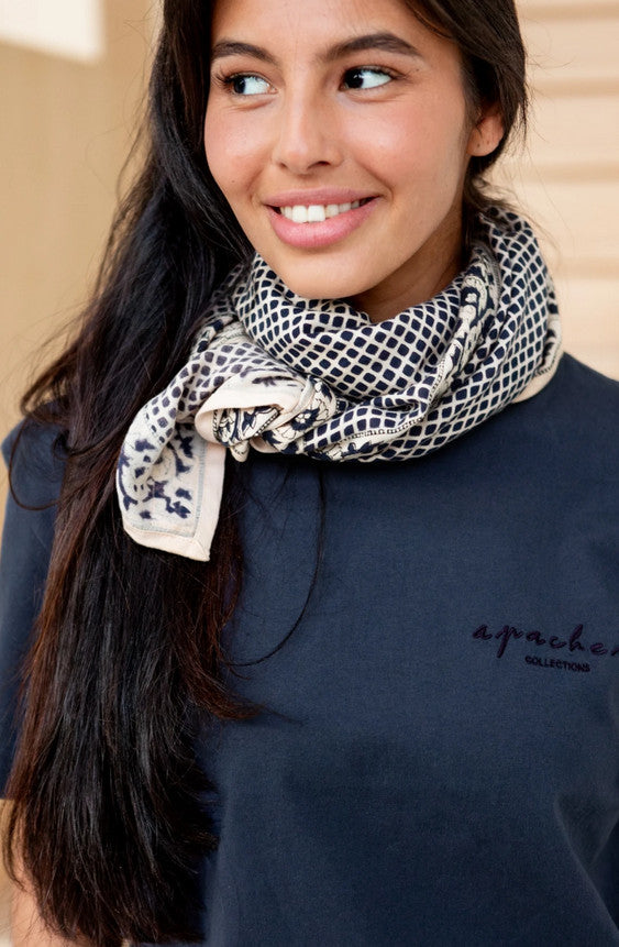 Big foulard Latika Mosaïc - Graphite