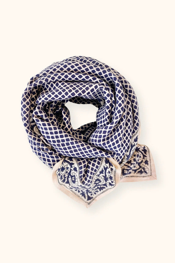 Big foulard Latika Mosaïc - Graphite