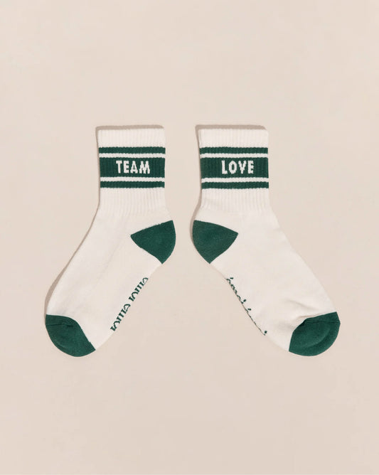 Chaussettes Love team - Crème - Taille 42/46