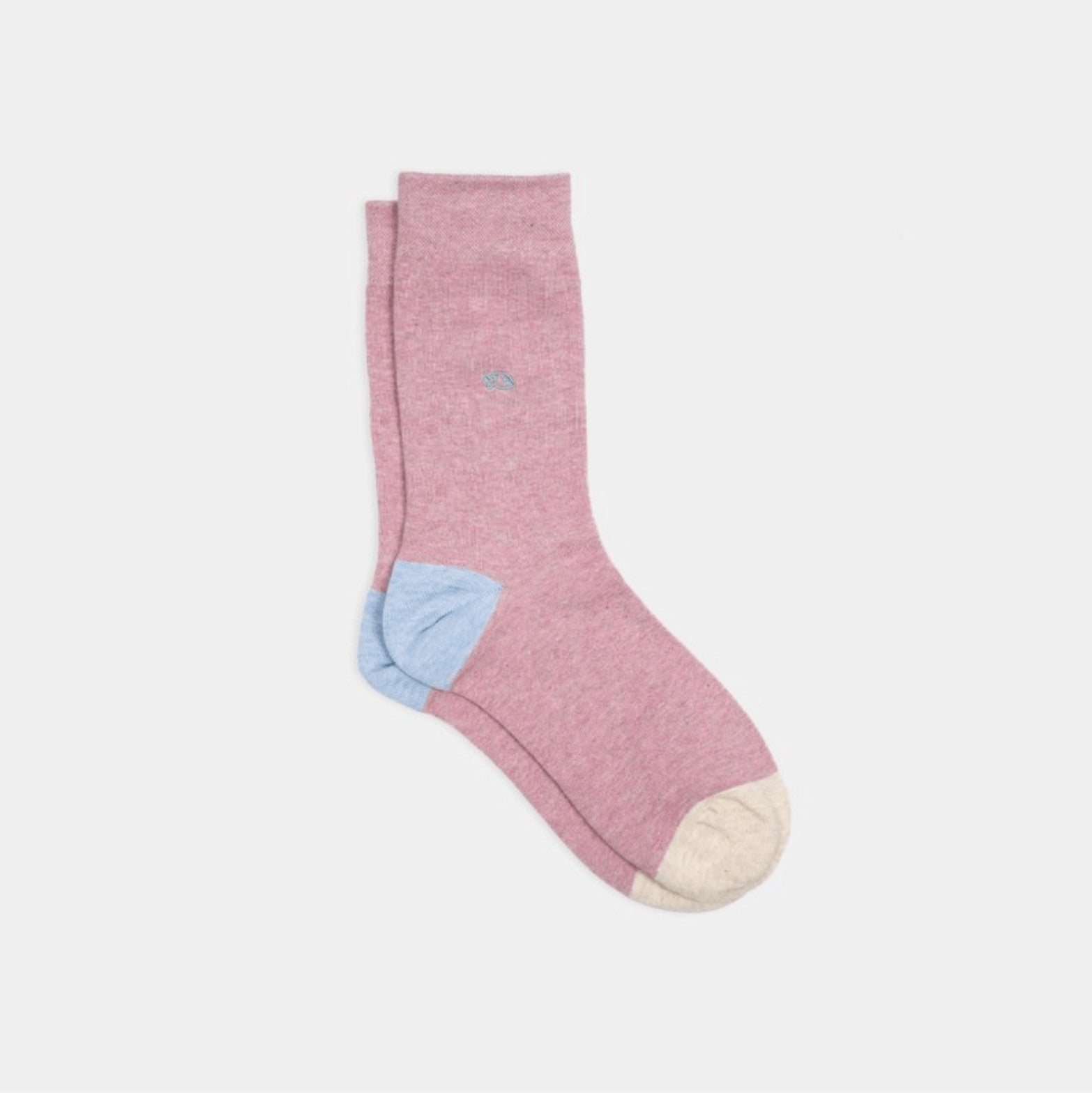 Chaussettes Unies - Rose chiné - Taille 41/46