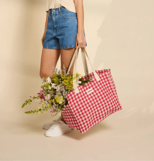Sac cabas Claude - Vichy rose