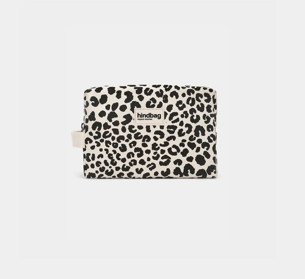 Trousse de toilette Leon - Léopard écru