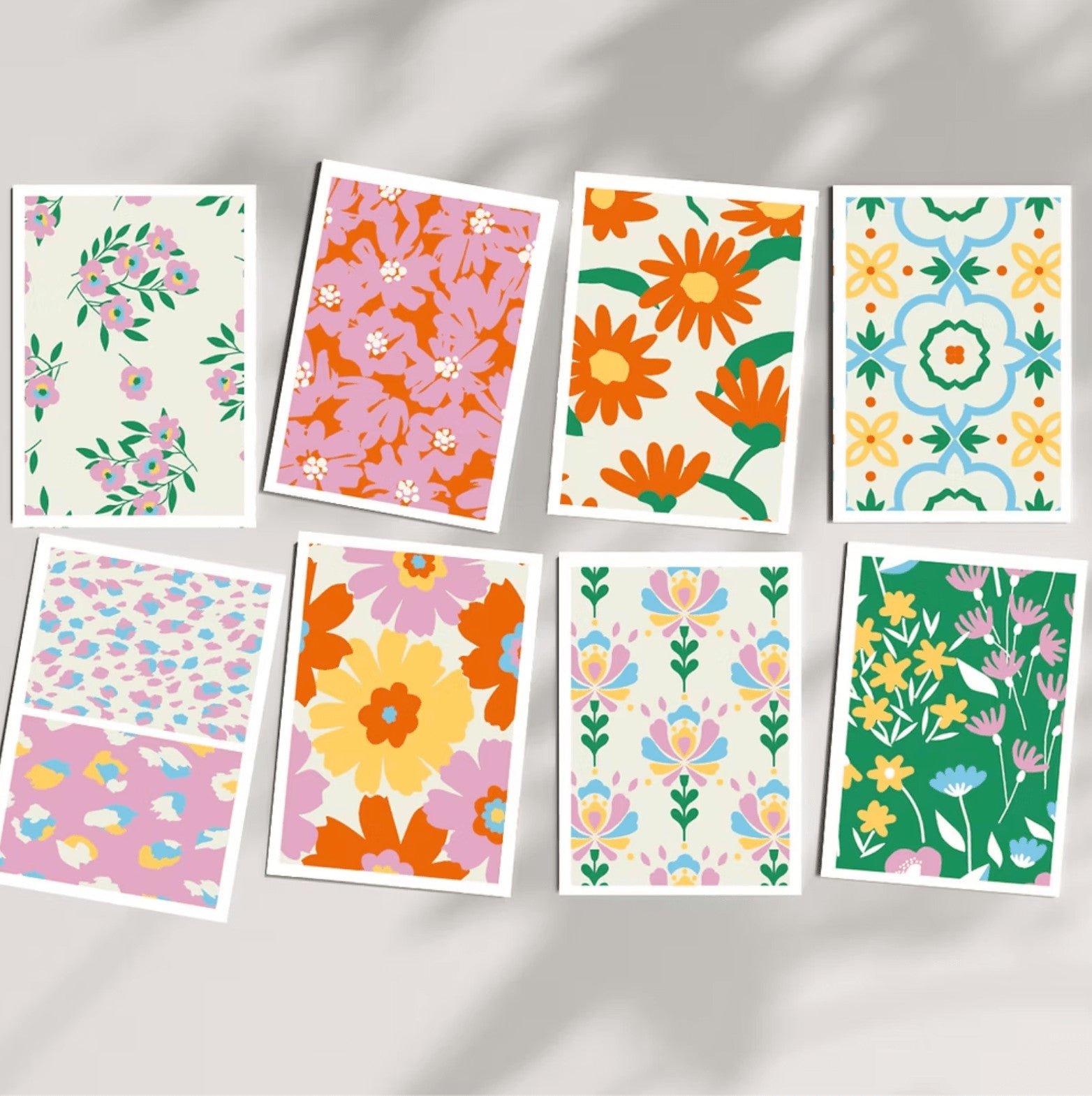 Kit de peinture au numéro 8 cartes - Joyeux motifs — Salut Irène , Lyon