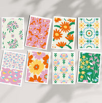 Kit de peinture au numéro 8 cartes - Joyeux motifs — Salut Irène , Lyon