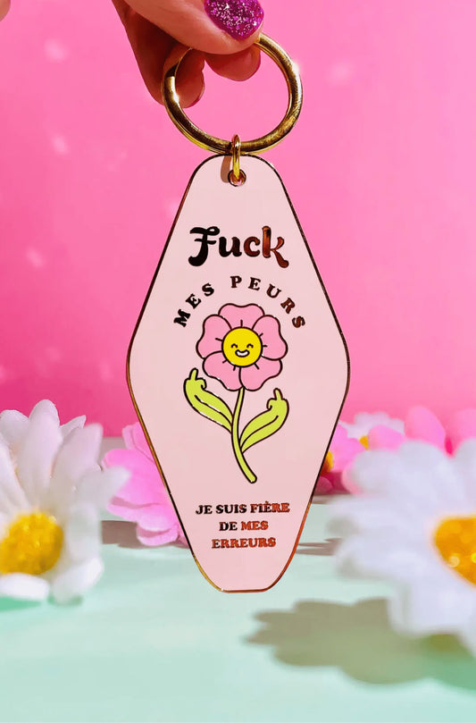 Porte-clés Fuck mes peurs