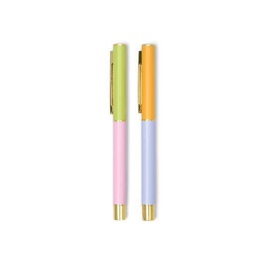 Set de 2 stylos Color block - Lilac & cornflower — Designworks , Lyon