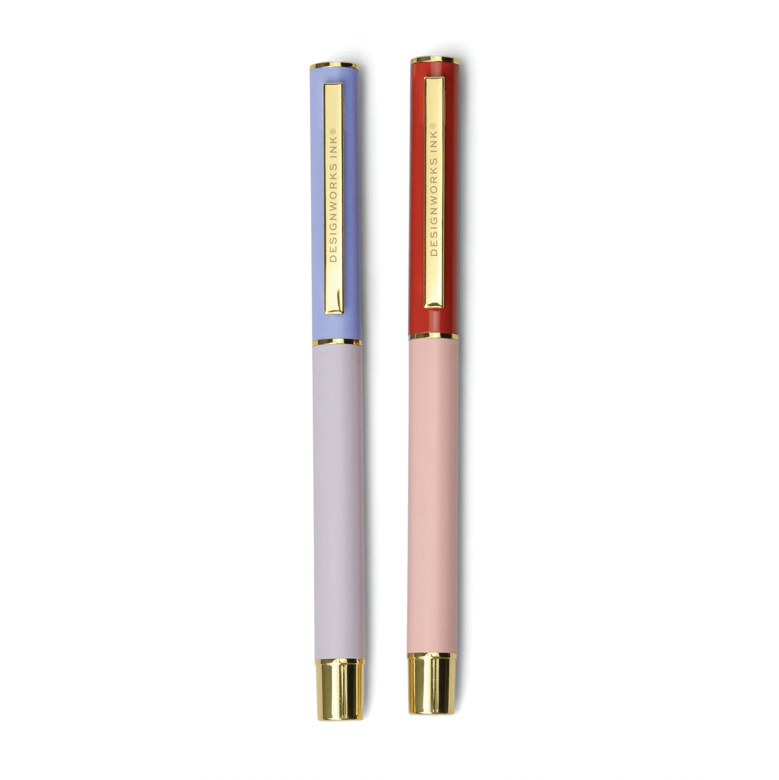 Set de 2 stylos Color block - Lavender & blush — Designworks , Lyon