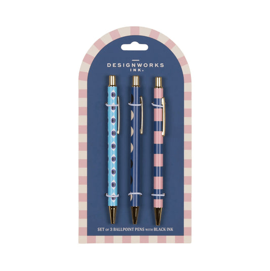Set de 3 stylos A dopo - Eye, moon, stripe
