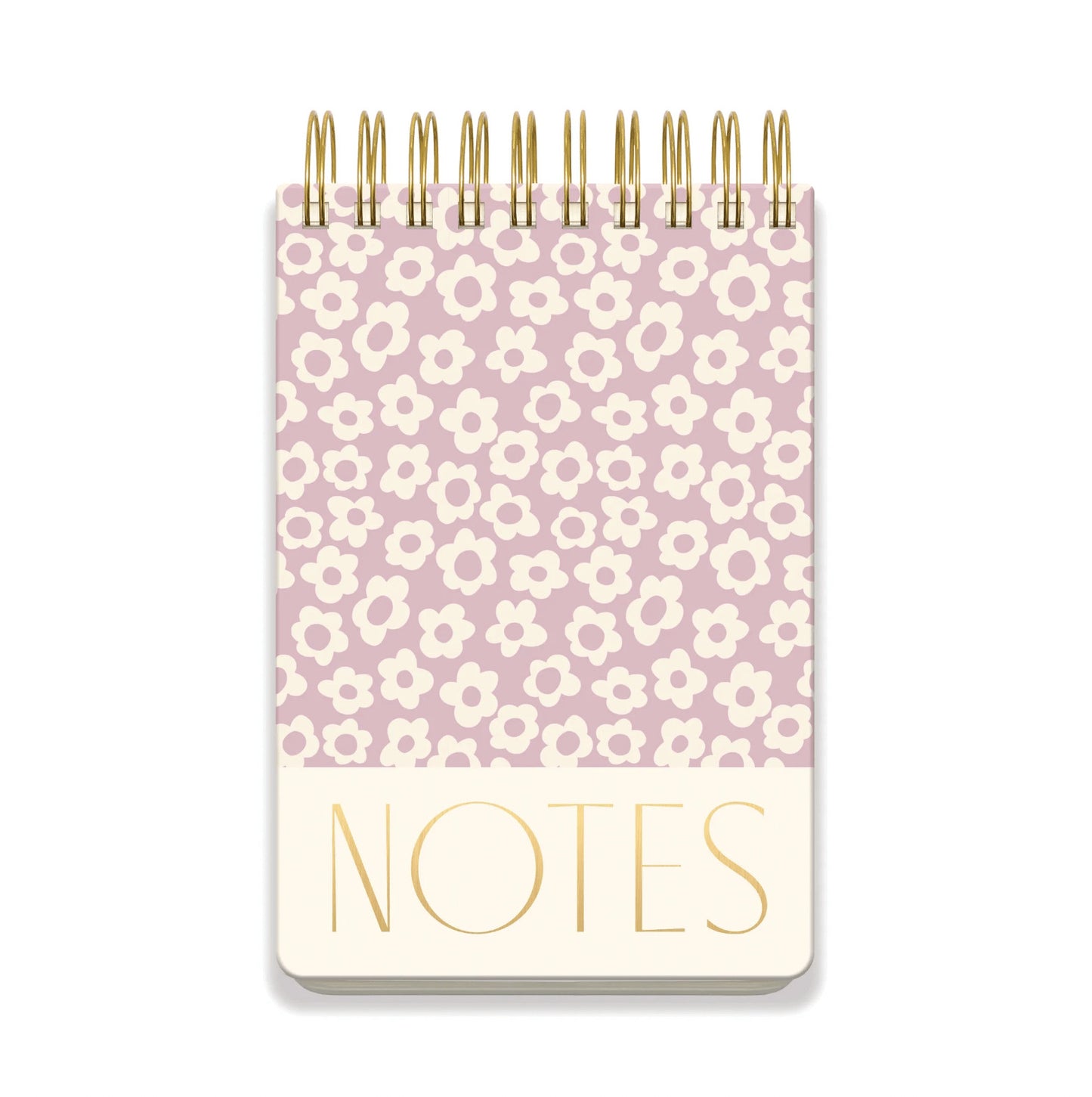 Grand bloc-notes à spirales - Lilac groovy floral