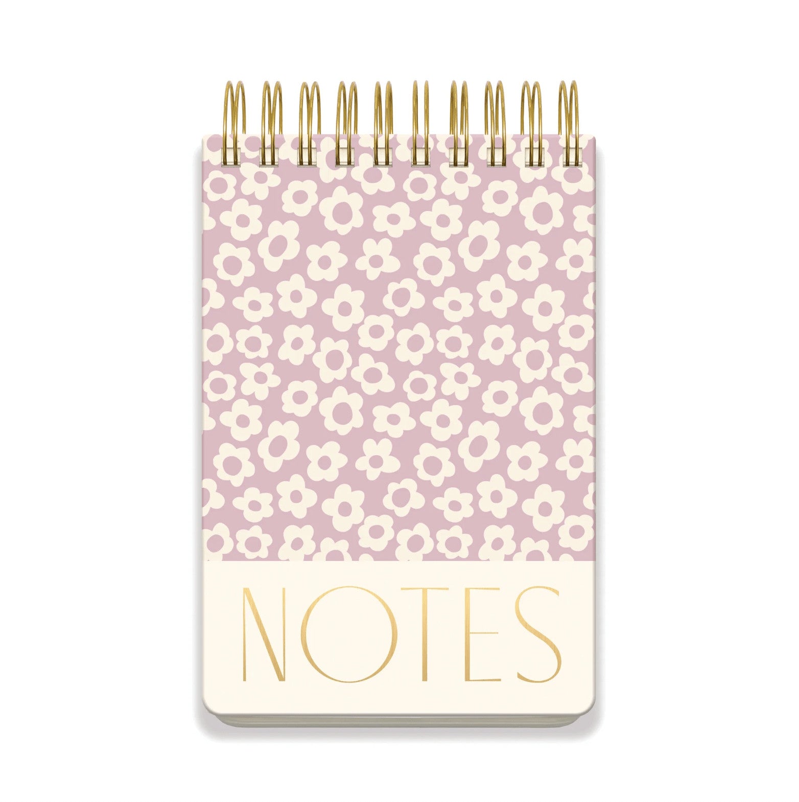 Grand bloc-notes à spirales - Lilac groovy floral