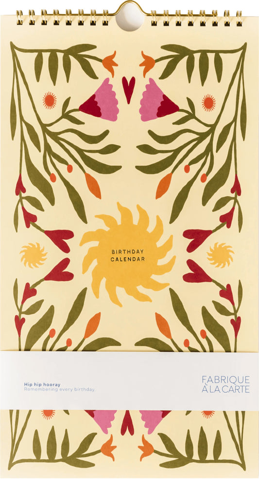 Calendrier d'anniversaires - Sun