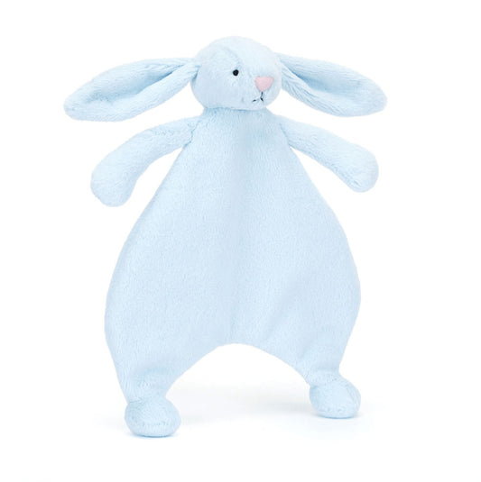 Doudou lapin bleu