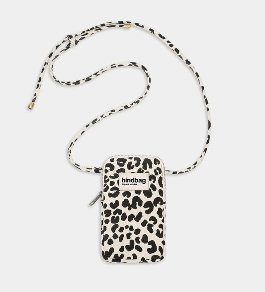 Pochette pour téléphone Bill - Léopard écru