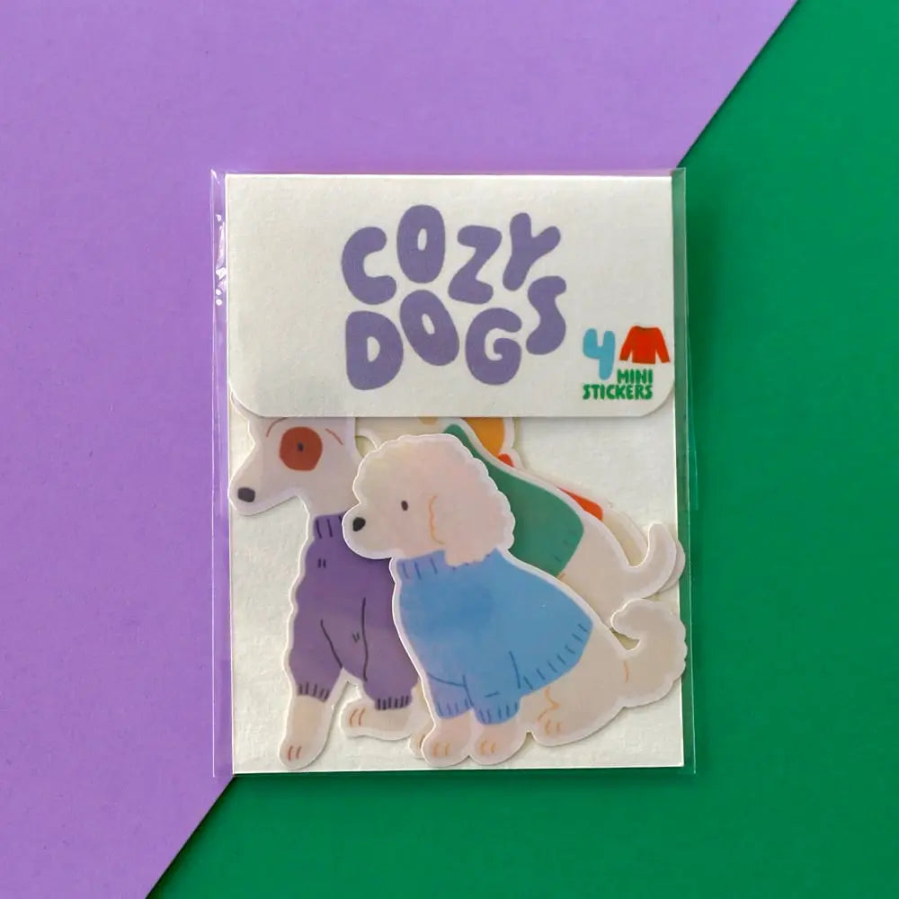 Lot de stickers - Cozy dogs