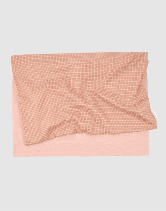 Couverture extra-douce Stories - Blush lemon grid
