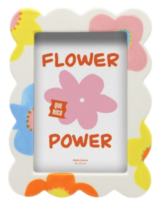 Cadre Elvira - Fleurs multicolores — Qué Rico , Lyon