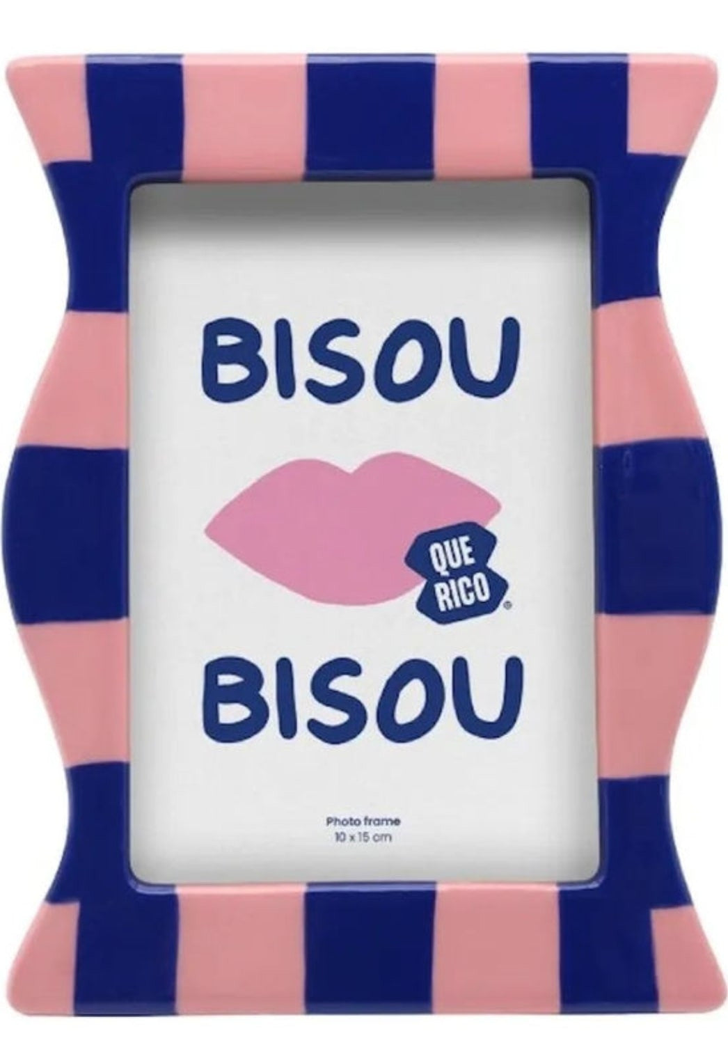 Cadre Francisco - Rayé rose/bleu — Qué Rico , Lyon