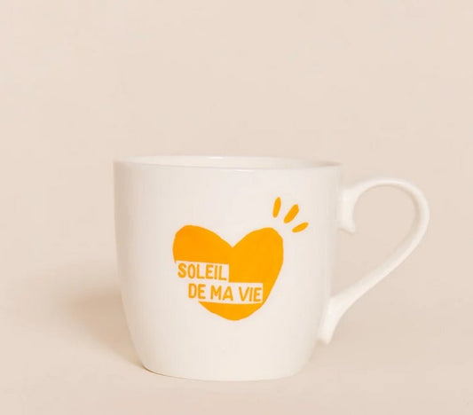 Mug Soleil de ma vie - Jaune