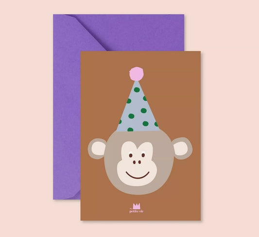 Carte Anniversaire singe